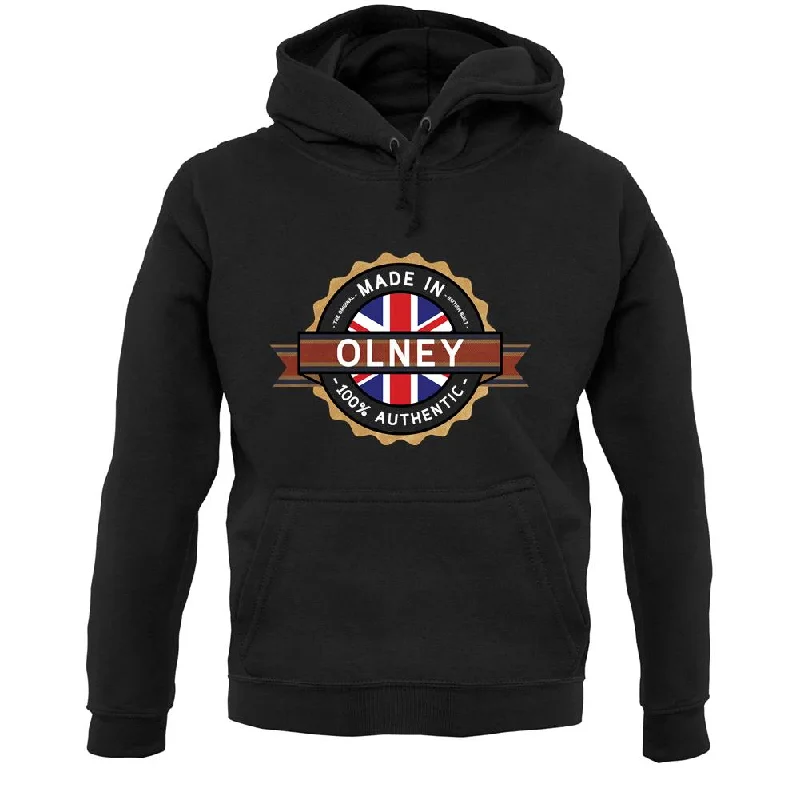 Made In Olney 100% Authentic Unisex Hoodie Hoodie with Color Block Contrast Stylish