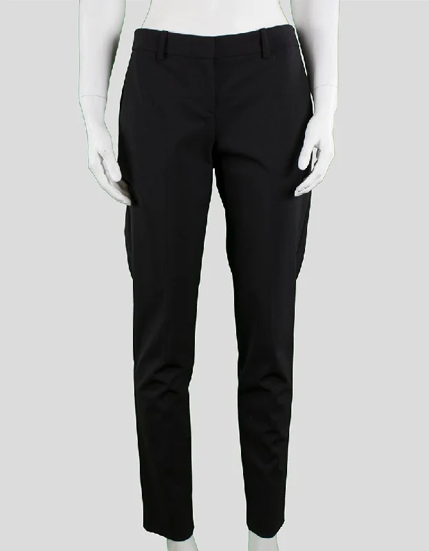 THEORY Classic Light Weight Wool Flat Front Pants - 2 US Comfy High-Waist Jeans