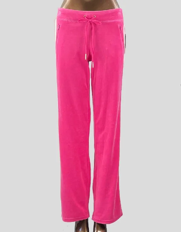 JUICY COUTURE Pink Track Pants w/ Tags - Small Relaxed High-Waist Trousers