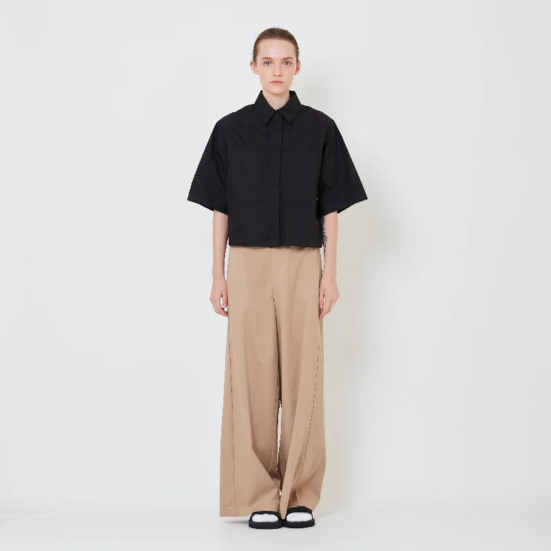 Women Elastic Waist Long Pants - Khaki - SW2410178A Chic Slim Fit Pants