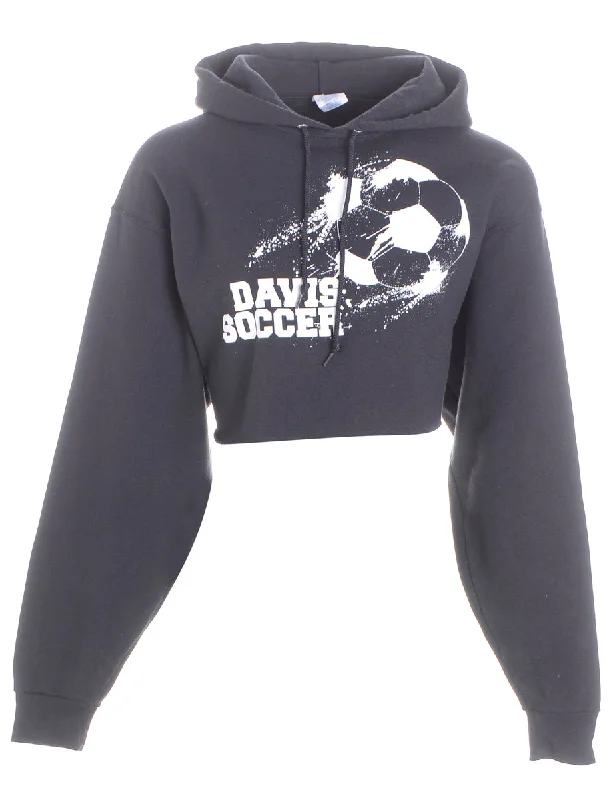 Label Riely Raw Hem Sweatshirt Hoodie with Hem Ribbing Snug Secure