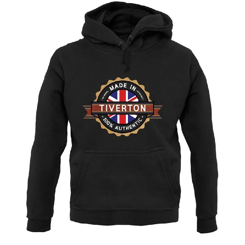 Made In Tiverton 100% Authentic Unisex Hoodie Hoodie with Relaxed Fit Easy Casual
