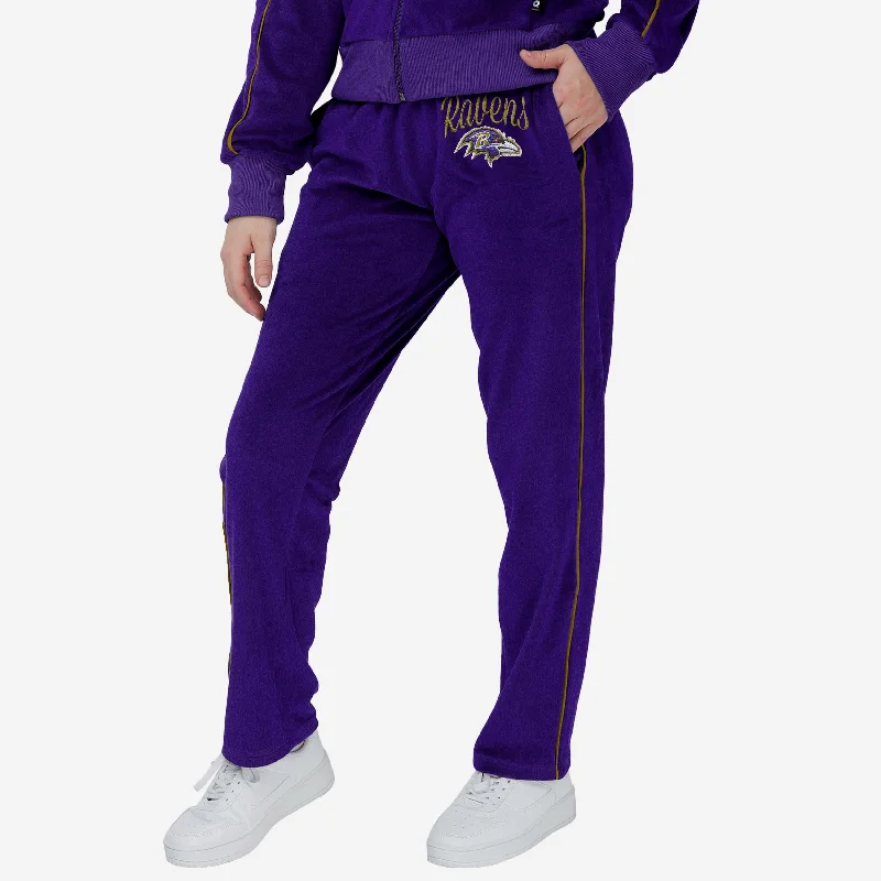 Baltimore Ravens Womens Velour Pants Formal Slim Pants