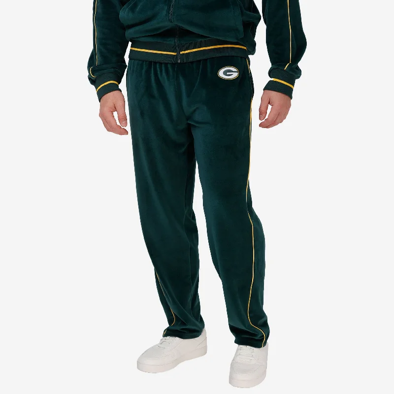 Green Bay Packers Velour Pants Trendy Tapered Pants