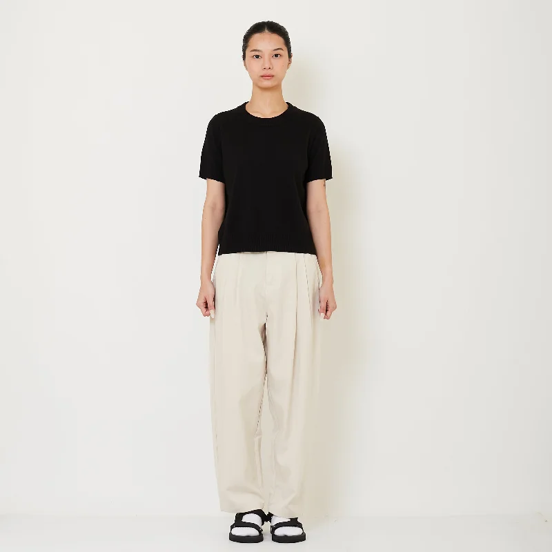Women Pleated Pants - Light Khaki - SW2411200A Elegant High-Waist Pants