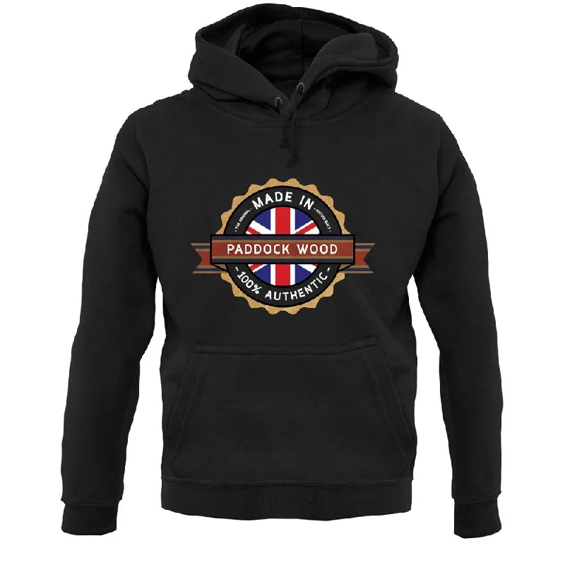 Made In Paddock Wood 100% Authentic Unisex Hoodie Hoodie with Exposed Zipper Edgy Industrial Made In Paddock Wood 100% Authentic Unisex Hoodie Hoodie with Exposed Zipper Edgy Industrial