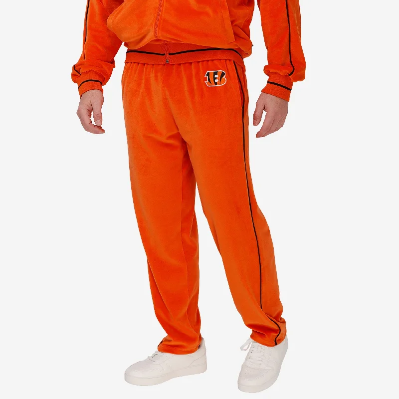 Cincinnati Bengals Orange Velour Pants High-Waist Jeans