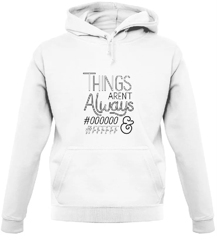 Not Always Black & White Unisex Hoodie Hoodie with Metallic Shiny Futuristic