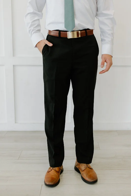 Legacy Suit Pant Black Modern Bootcut Pants