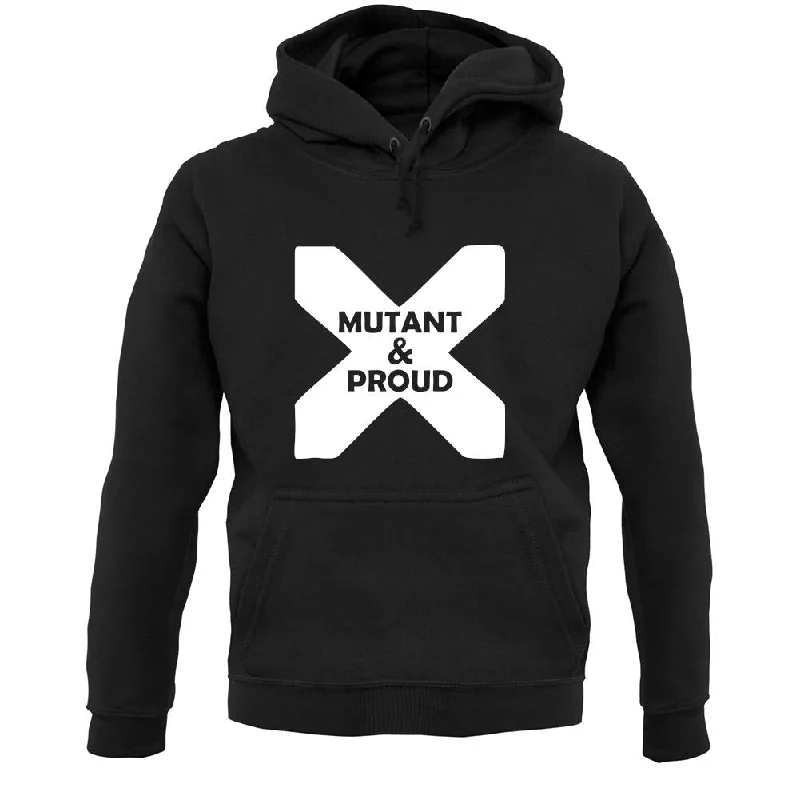 Mutant And Proud Unisex Hoodie Hoodie with Raglan Sleeves Sporty Comfortable