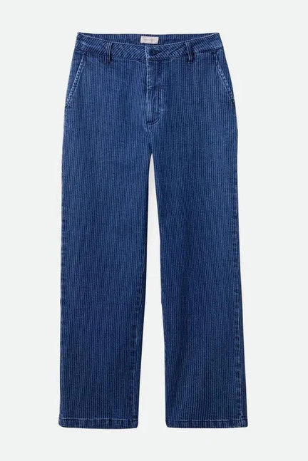 Brixton - Victory Pant, Pinstripe Denim Comfortable Denim Trousers