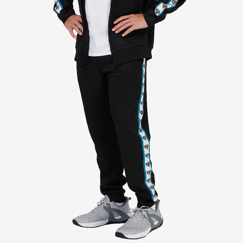 Jacksonville Jaguars Stripe Logo Track Pants Modern Bootcut Pants