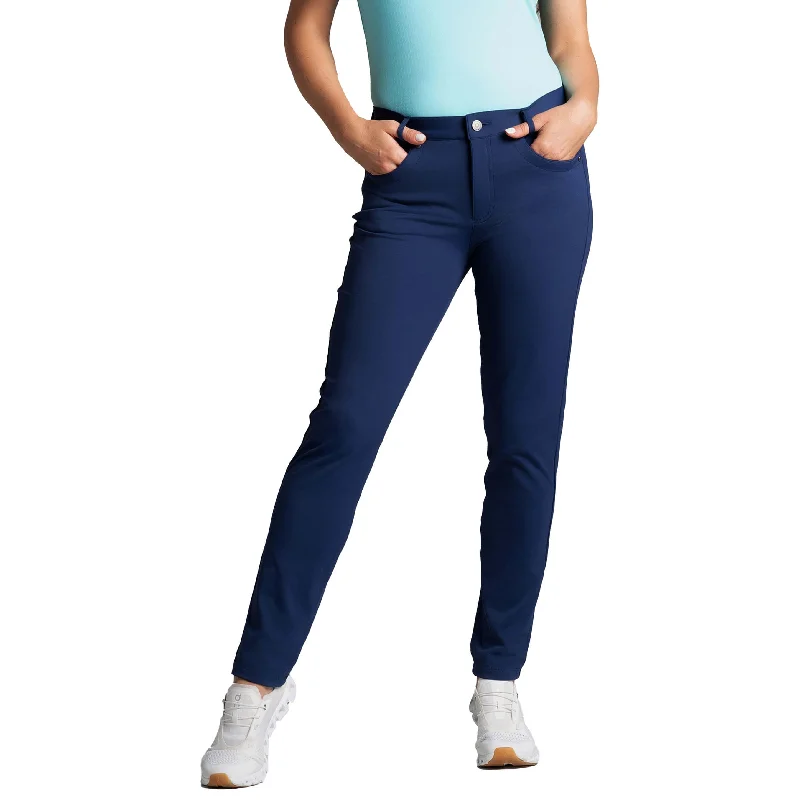IBKUL Women's 28-Inch 5 Pocket Performance Pant - Midnight Soft Cotton Pants
