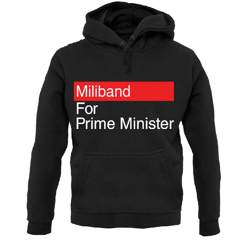 Miliband For Prime Minister Unisex Hoodie Hoodie with Sequins Glamorous Eye-catching Miliband For Prime Minister Unisex Hoodie Hoodie with Sequins Glamorous Eye-catching