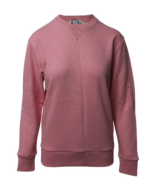 Maison Kitsune Sweatshirt in Pink Cotton Hoodie with Sequins Glamorous Eye-catching