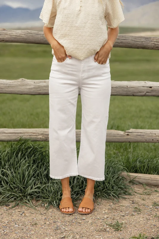 Peter High Rise Wide Leg Pants Elegant High-Waist Pants