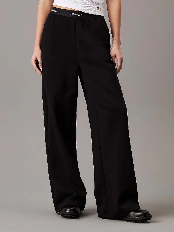 Γυναικείο παντελόνι LOGO ELASTIC PANT J20J224684BEH | J20J224684BEH Formal Linen Trousers