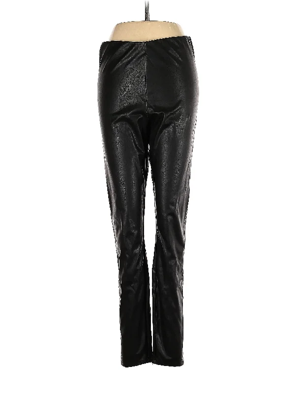 Faux Leather Pants Soft Sweatpants Style