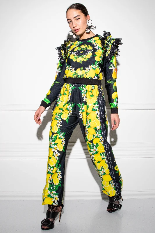 Karka Black Lemonade pants Elegant Silk Pants