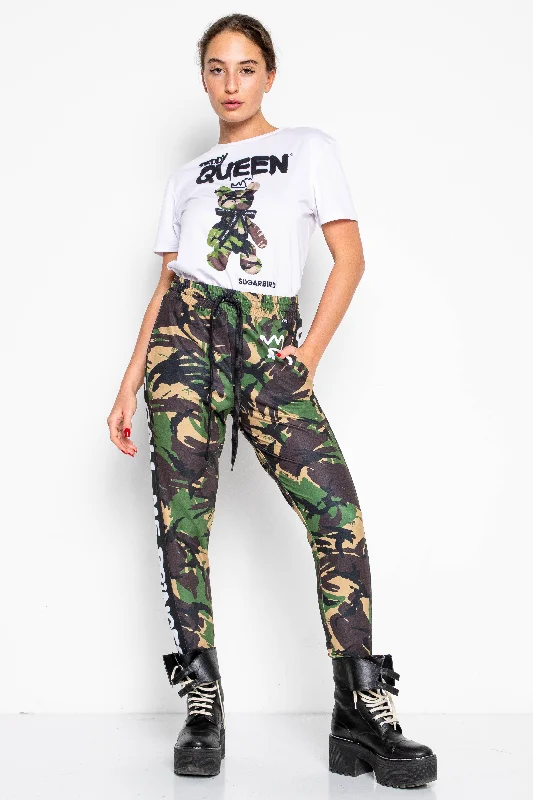 Lony-Kami Queen Camouflage pants Formal Dress Pants
