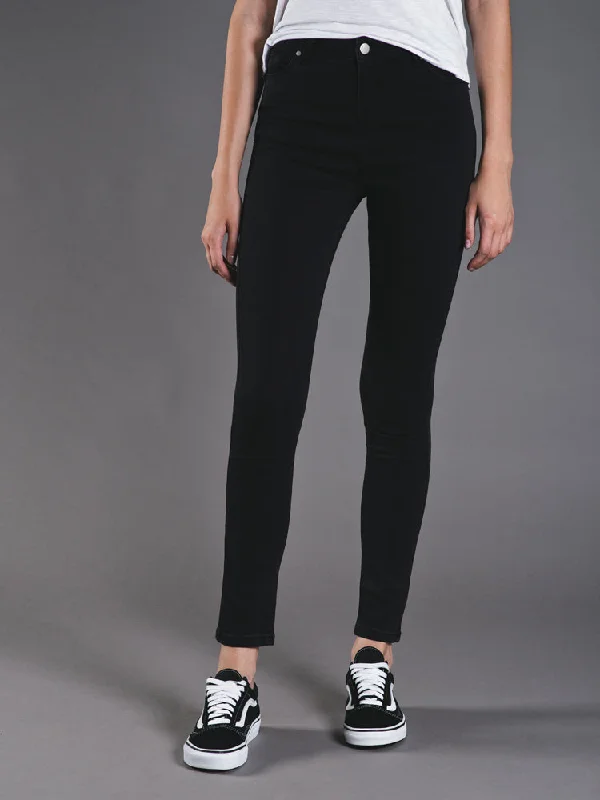 WOMENS HONOR HI RISE PANTS - BLACK NABR - CLEARANCE Casual Drawstring Pants
