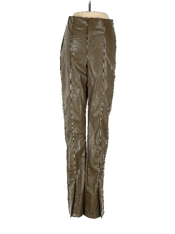 Faux Leather Pants Casual Drawstring Pants