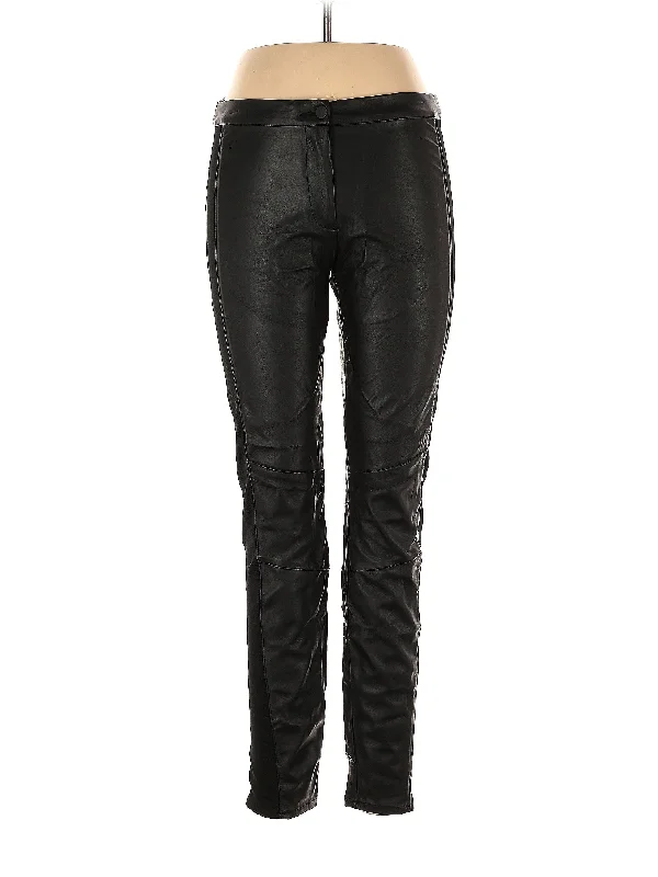 Faux Leather Pants Modern Bootcut Pants