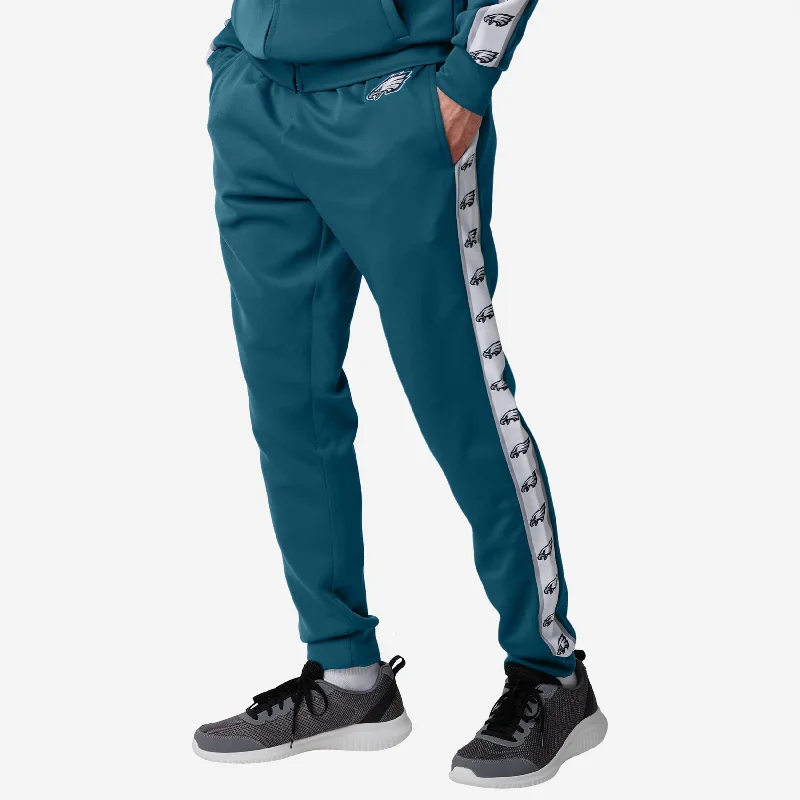 Philadelphia Eagles Stripe Logo Track Pants Comfortable Denim Pants
