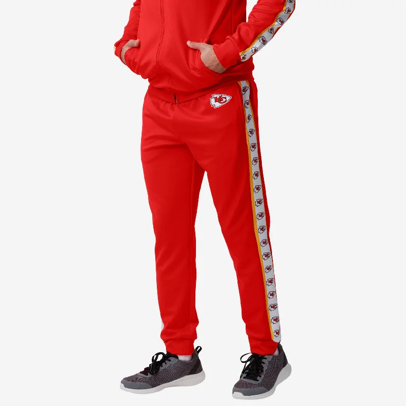 Kansas City Chiefs Stripe Logo Track Pants Wide-Legged Palazzos