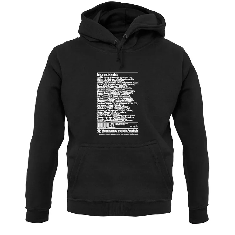 May Contain Arsehole Unisex Hoodie Hoodie with Typography Text Message