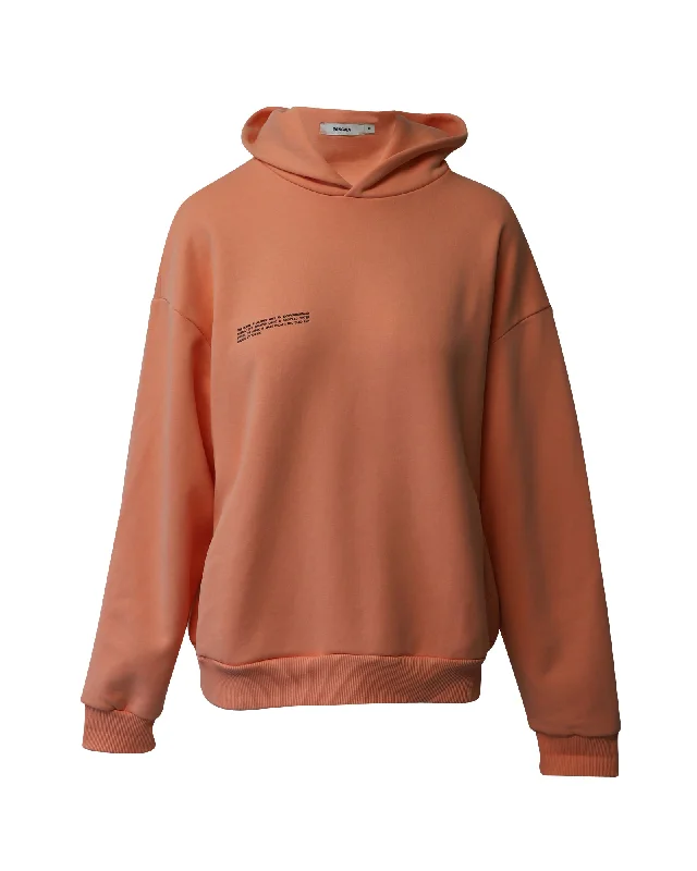Pangaia 365 Hoodie in Orange Cotton Hoodie Crop Top Short Trendy