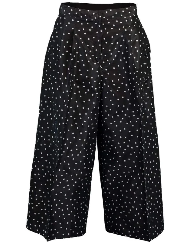 Wide Leg Polka Dot Pant Stretch Fit Pants