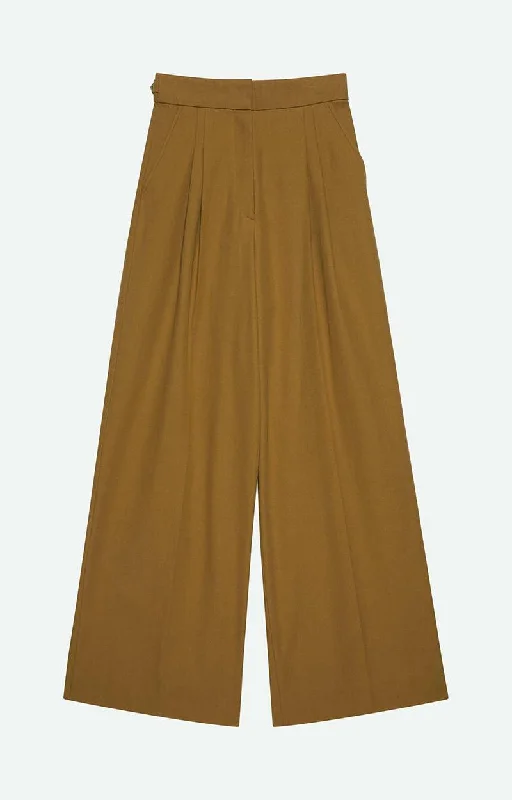 Pants Ticiano 2hva87-v04104 Beige Relaxed High-Waist Trousers