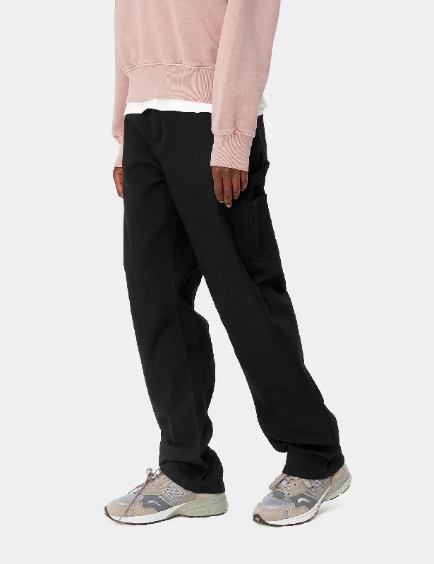 Carhartt-WIP Womens Pierce Pant (Straight) - Black Rinsed Fashionable Work Pants