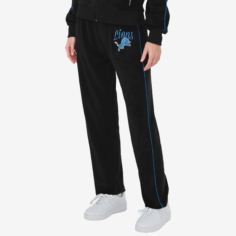 Detroit Lions Womens Velour Pants Classic Bootcut Trousers