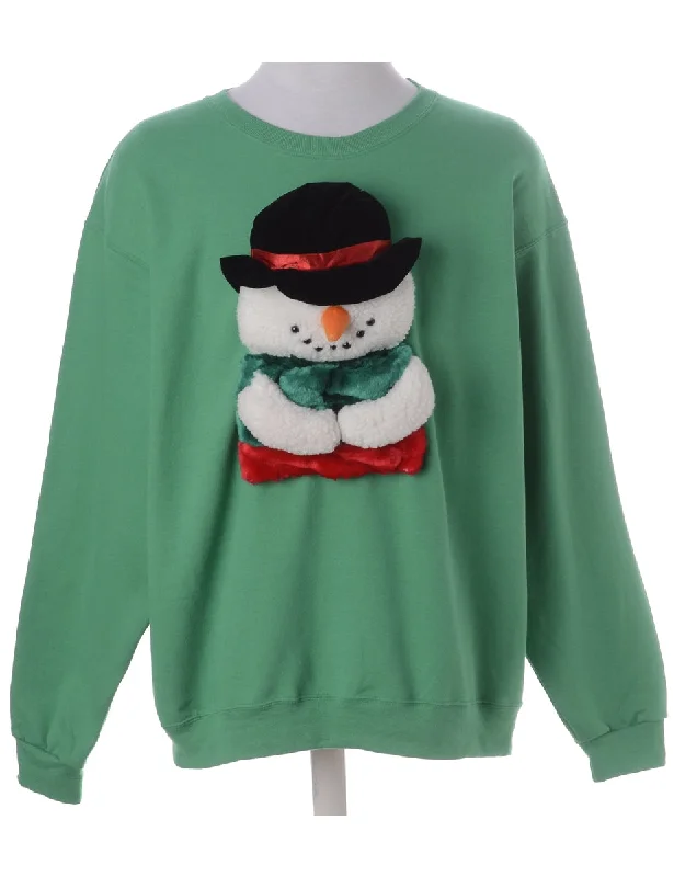 Label Novelty Christmas Sweatshirt Hoodie with Double Zipper Versatile Adjustable