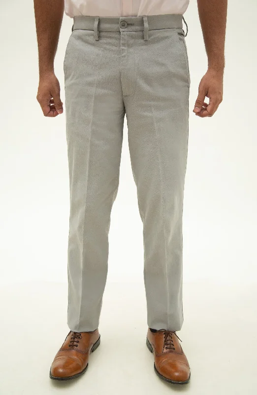 Wrinkle Free Pant - Light Grey High-Waist Yoga Pants
