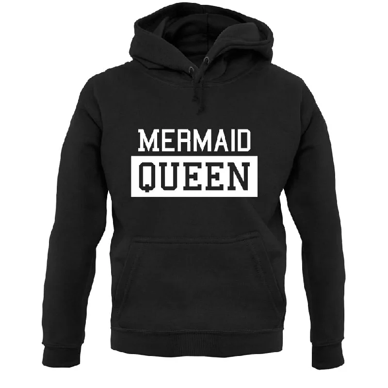 Mermaid Queen Unisex Hoodie Hoodie with Elastic Waist Stretchable Comfortable