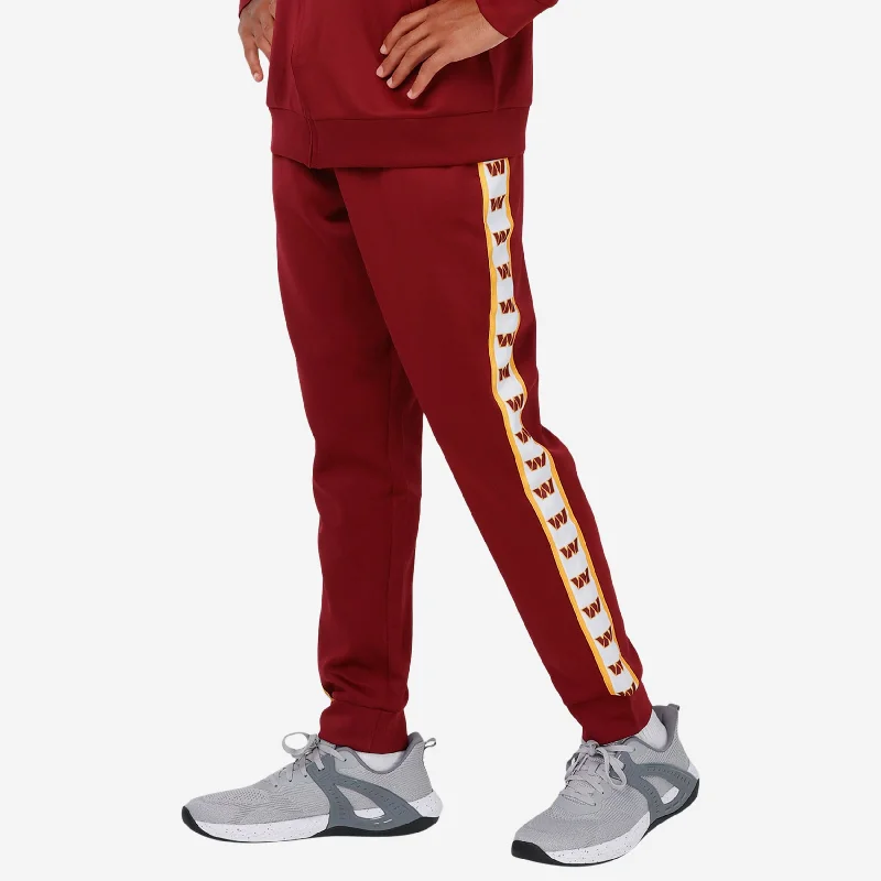 Washington Commanders Stripe Logo Track Pants Chic Black Leggings