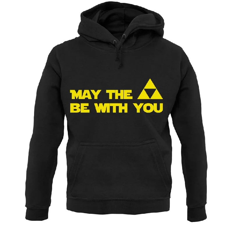 May The Triforce Be With You Unisex Hoodie Hoodie with Thumb Holes Functional Cozy
