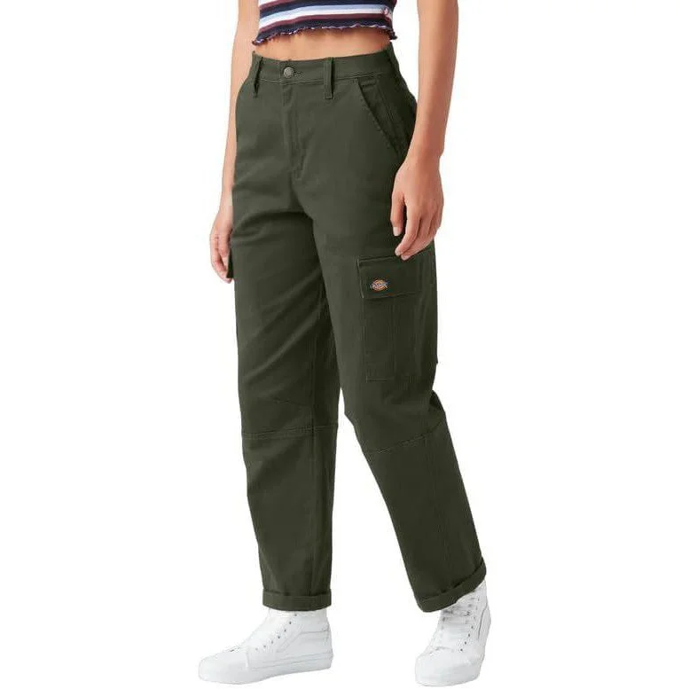 Dickies Women's Cropped Cargo Pant Slim-Fit Leggings
