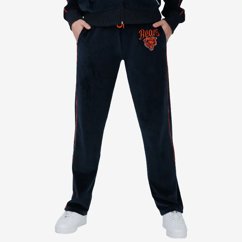 Chicago Bears Womens Velour Pants Cozy Knit Pants