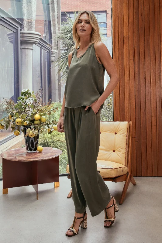 MA Dainty - ARBOR - Pant - Eucalyptus DTY03645B FINAL SALE Wide-Legged Palazzos