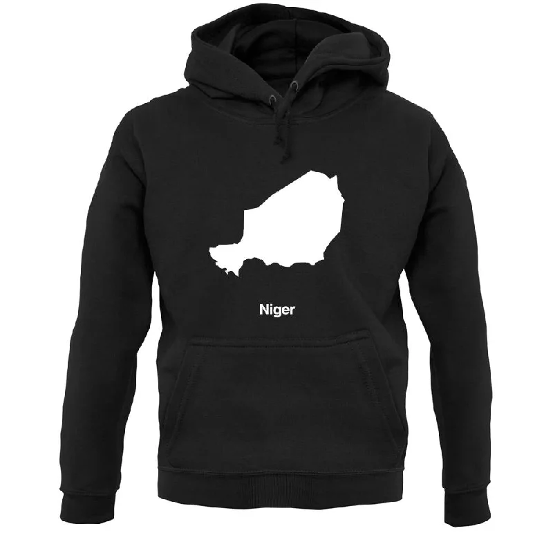 Niger Silhouette Unisex Hoodie Hoodie with Tied Waist Feminine Flattering