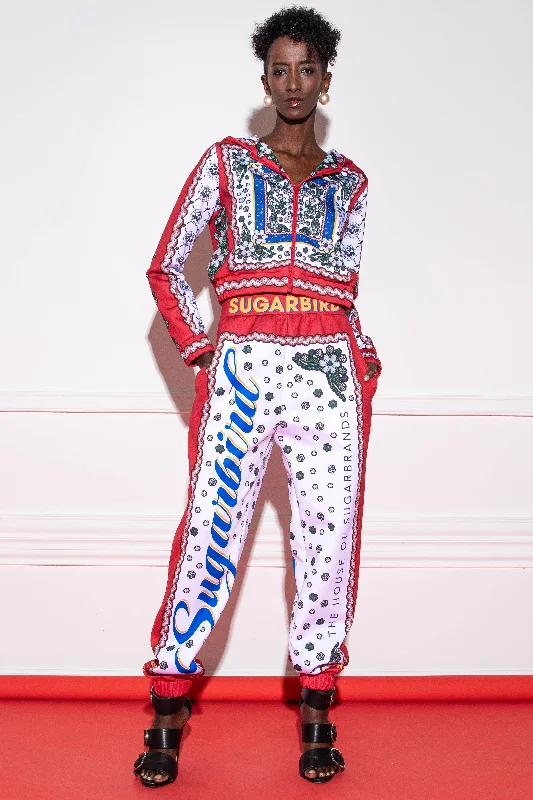 Alandera Kalotaszeg Red pants Wide-Legged Palazzos