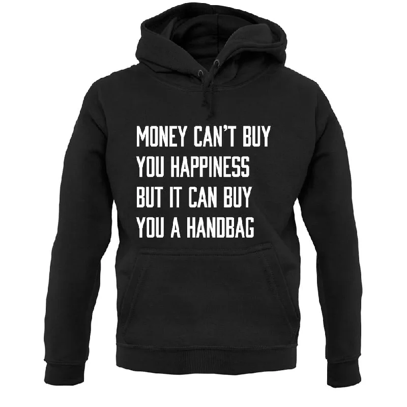 Money Can't Buy Happiness It Can Buy A Handbag Unisex Hoodie Hoodie with Double Zipper Versatile Adjustable Money Can't Buy Happiness It Can Buy A Handbag Unisex Hoodie Hoodie with Double Zipper Versatile Adjustable