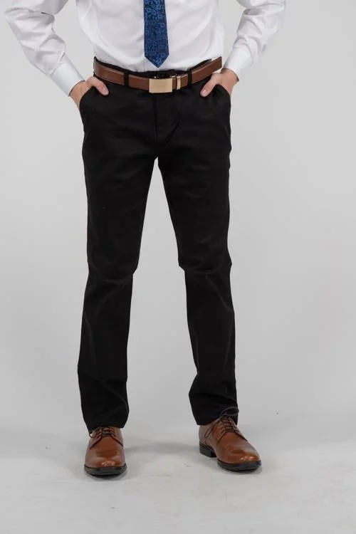 Men's Flat Front Slim Chino Pant Chic Slim Fit Pants