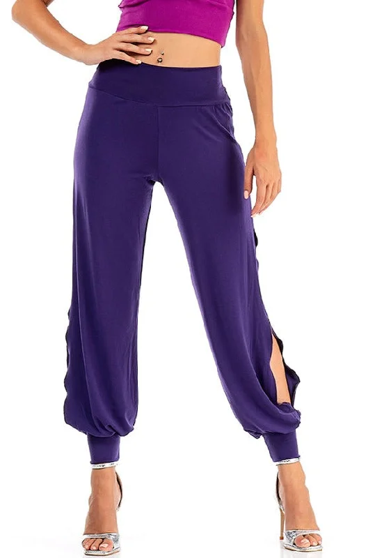 Babucha Tango Pants With Slits High-Waist Trousers