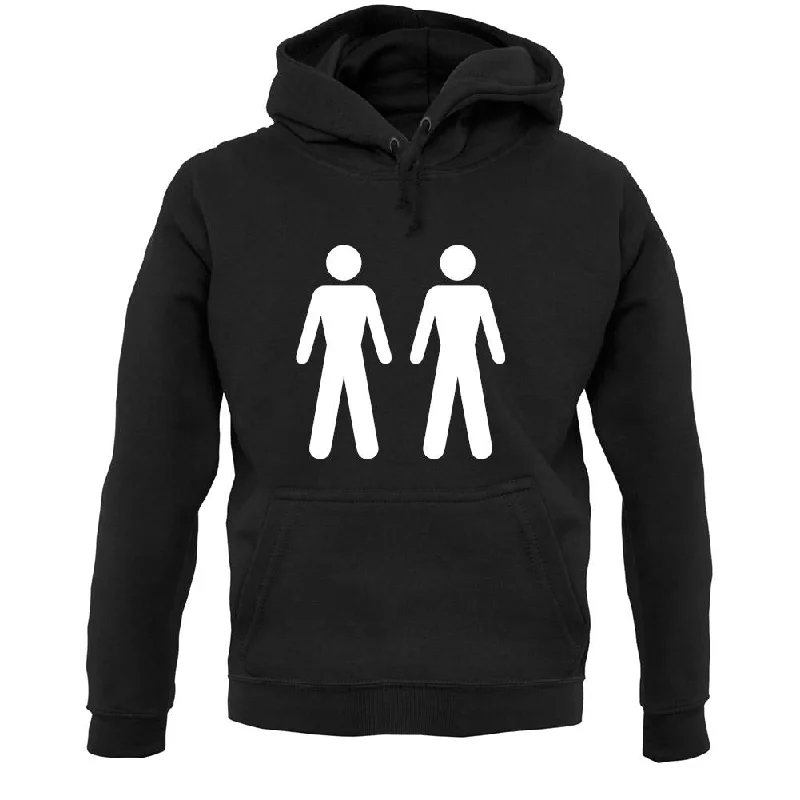 Men Men Toilet Sign Unisex Hoodie Hoodie with Hem Fringe Bohemian Relaxed