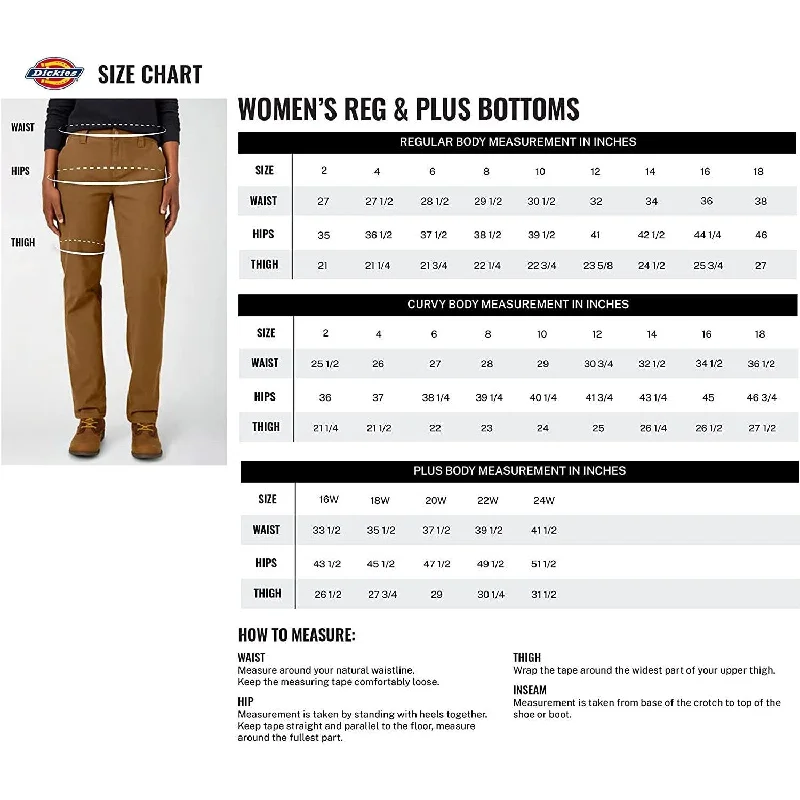 Dickies Women's Perfect Shape Bootcut Twill Pant Trendy Palazzo Pants